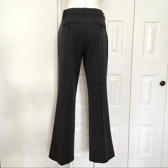EXPRESS charcoal gray Editor flared trousers 2 - Picture 2 of 9